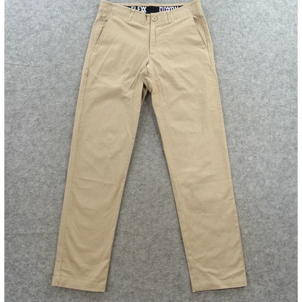 Dixxon Pants Mens 32 Beige Khaki Chino Flat Front Mid Rise Straight Leg